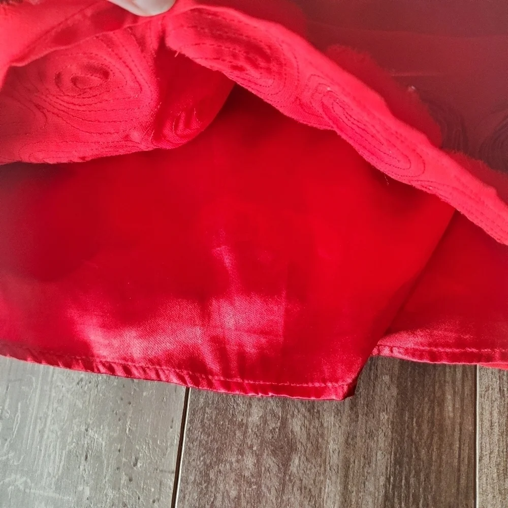 Old Navy Red Chiffon Girls Dress Size 3T Toddler Girl EUC